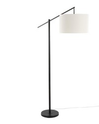 Casper 69in Metal Floor Lamp Matte Black Metal by   