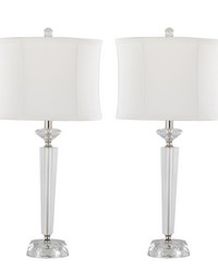 Diamond Torch 25.75in Crystal Table Lamp Clear Crystal by   