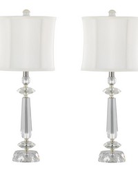 Karat 25.5in Crystal Table Lamp Clear Crystal by   