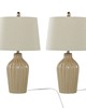 Lumisource Rockwell 23in Ceramic Table Lamp - Set of 2 Cuban Sand Ceramic