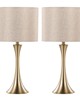 Lumisource Lenuxe 24in Metal Table Lamp - Set of 2 Gold Metal