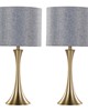 Lumisource Lenuxe 24in Metal Table Lamp - Set of 2 Gold Metal