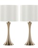 Lumisource Lenuxe 24in Metal Table Lamp - Set of 2 Gold Metal