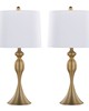 Lumisource Ashland 27in Metal Table Lamp - Set of 2 Gold Metal