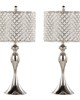 Lumisource Ashland 27in Metal Table Lamp - Set of 2 Polished Nickel