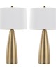 Lumisource Maya 27in Metal Table Lamp - Set of 2 Gold Metal