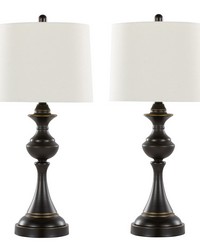 Montgomery 29in Metal Table Lamp with USB Oil Rubbed Bronze by   