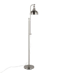 Emery Floor Lamp Nickel by   