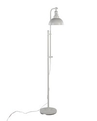 Emery Floor Lamp White Metal by   