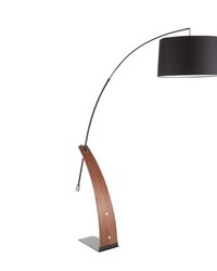 Robyn Floor Lamp Walnut Wood by   