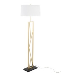 Folia Floor Lamp Gold Metal by   