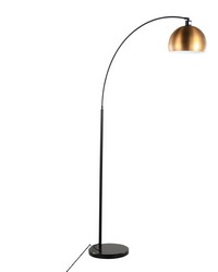 March Floor Lamp Black Marble by   