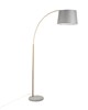 Lumisource March Floor Lamp White Marble