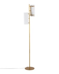 Rhonda Floor Lamp Gold Metal by   