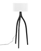 Lumisource Wishbone Floor Lamp Black Wood