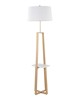 Lumisource Cosmo Shelf Floor Lamp White Marble