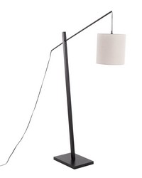 Arturo Floor Lamp Black Wood by   