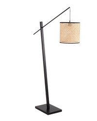 Arturo Floor Lamp Black Wood by   