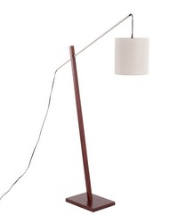 Arturo Floor Lamp Walnut Wood by   