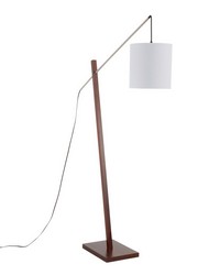 Arturo Floor Lamp Walnut Wood by   