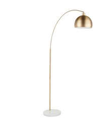 March Floor Lamp White Marble by   