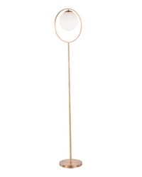 Moon Floor Lamp Gold Metal by   