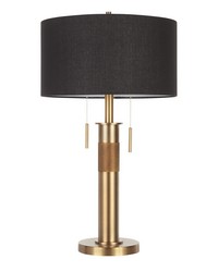 Trophy Table Lamp Antique Brass by   