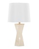 Lumisource Curvo Square 27in Ceramic Table Lamp Cream Ceramic