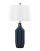 Lumisource Stella 23in Ceramic Table Lamp Gloss Dark Blue Ceramic