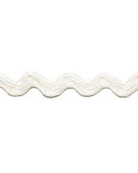 Chantal Linen Rickrack Blanc by  Schumacher Trim 