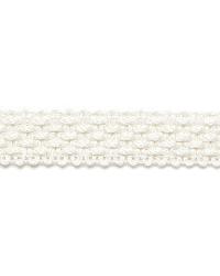 Bertrand Linen Braid Blanc by  Schumacher Trim 