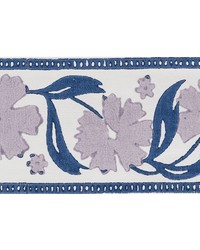 Adra Hand Blocked Tape Lilac & Blue by  Schumacher Trim 