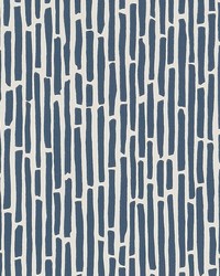 Bamboo Marine by  Schumacher Wallpaper 