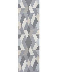 Deco Diamonds Dove by  Schumacher Wallpaper 