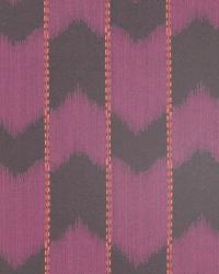 Ikat Satin Rhubarb by   