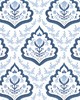 Stout Wallpaper W7842 FLORAL PAISLEY 2 HARBOR