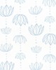 Stout Wallpaper W7843 TULIPS 2 MOONSTONE