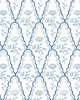 Stout Wallpaper W7848 SCALLOP FLORAL 2 HARBOR