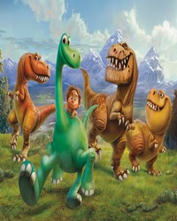 THE GOOD DINOSAUR XL CHAIR RAIL PREPASTED MURAL 6 X 10.5  ULTRASTRIPPABLE by   