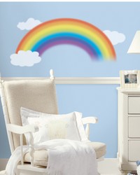 OVER THE RAINBOW PEEL  STICK GIANT WALL DECAL by   