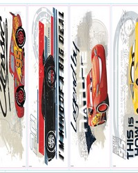 CARS 3 RACING PEEL  STICK WALL DECALS by  Roommates 