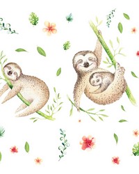 LAZY SLOTH GIANT WALL DECALS by   