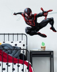 SPIDERMAN MILES MORALES PEEL AND STICK GIANT WALL DECALS by   