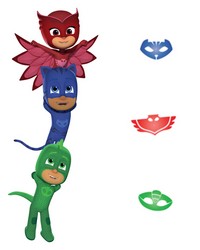 PJ MASKS SUPERHEROES PEEL AND STICK GIANT WALL DECALS by   