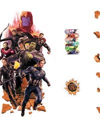 AVENGERS ENDGAME PEEL AND STICK GIANT WALL DECALS by   