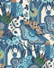 1838 Wallcoverings PINEAPPLE GARDEN (WP) # 05 COBALT