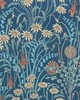 1838 Wallcoverings FLOWER MEADOW (WP) # 01 PRUSSIAN BLUE