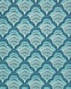 1838 Wallcoverings CALICO SHELL (WP) # 03 AQUA