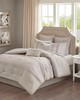 Olliix Ramsey Embroidered 8 Piece  Comforter Set Neutral