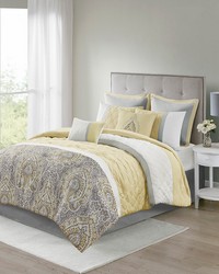 Shawnee 8 Piece Comforter Set Yellow Queen by   